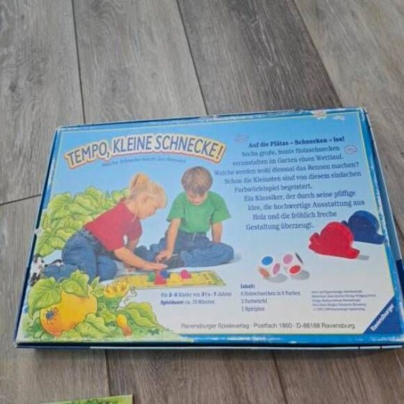Snails Pace Race Game in German vintage game TEMPO, KLEINE SCHNECKE! - Picture 9 of 12